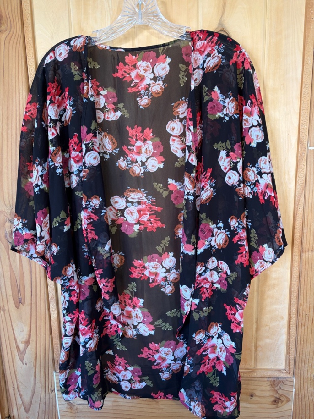 🌹5 for $25🌹 Black Floral Sheer Kimono Cardigan